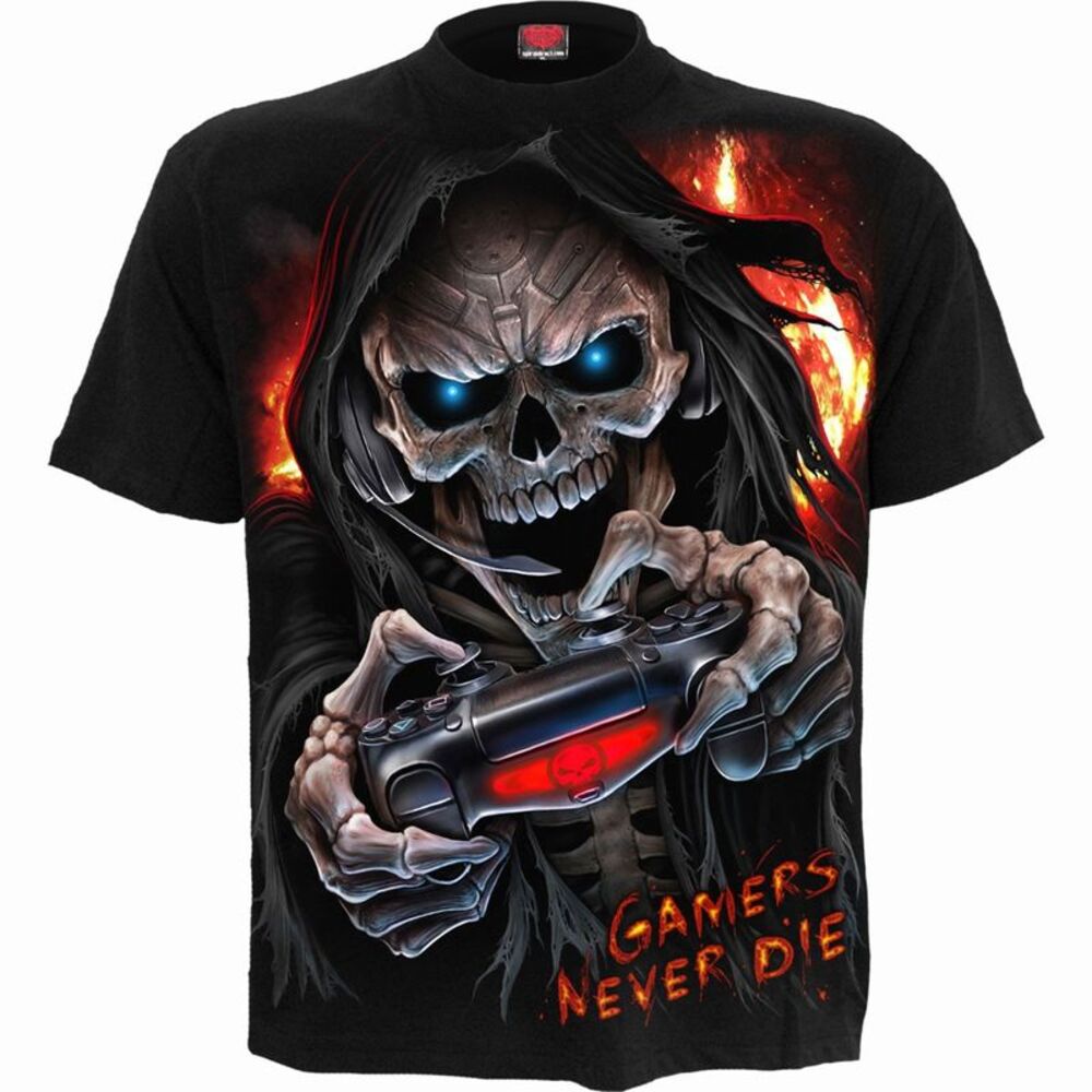 Spiral Unisex Adult Respawn T-Shirt / Black